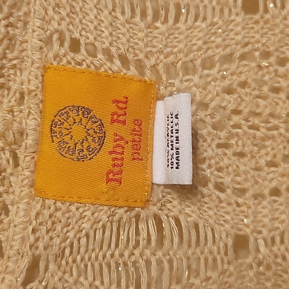 Ruby Rd. Gold Color Knit Cardigan - Picture 2 of 5